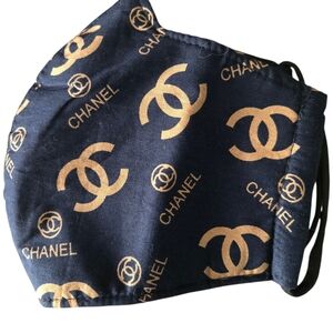 Chanel Black and Gold Face Mask